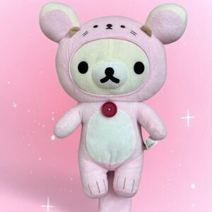 Rillakuma Korilakkuma Pink Sea Otter 16 inch Plush